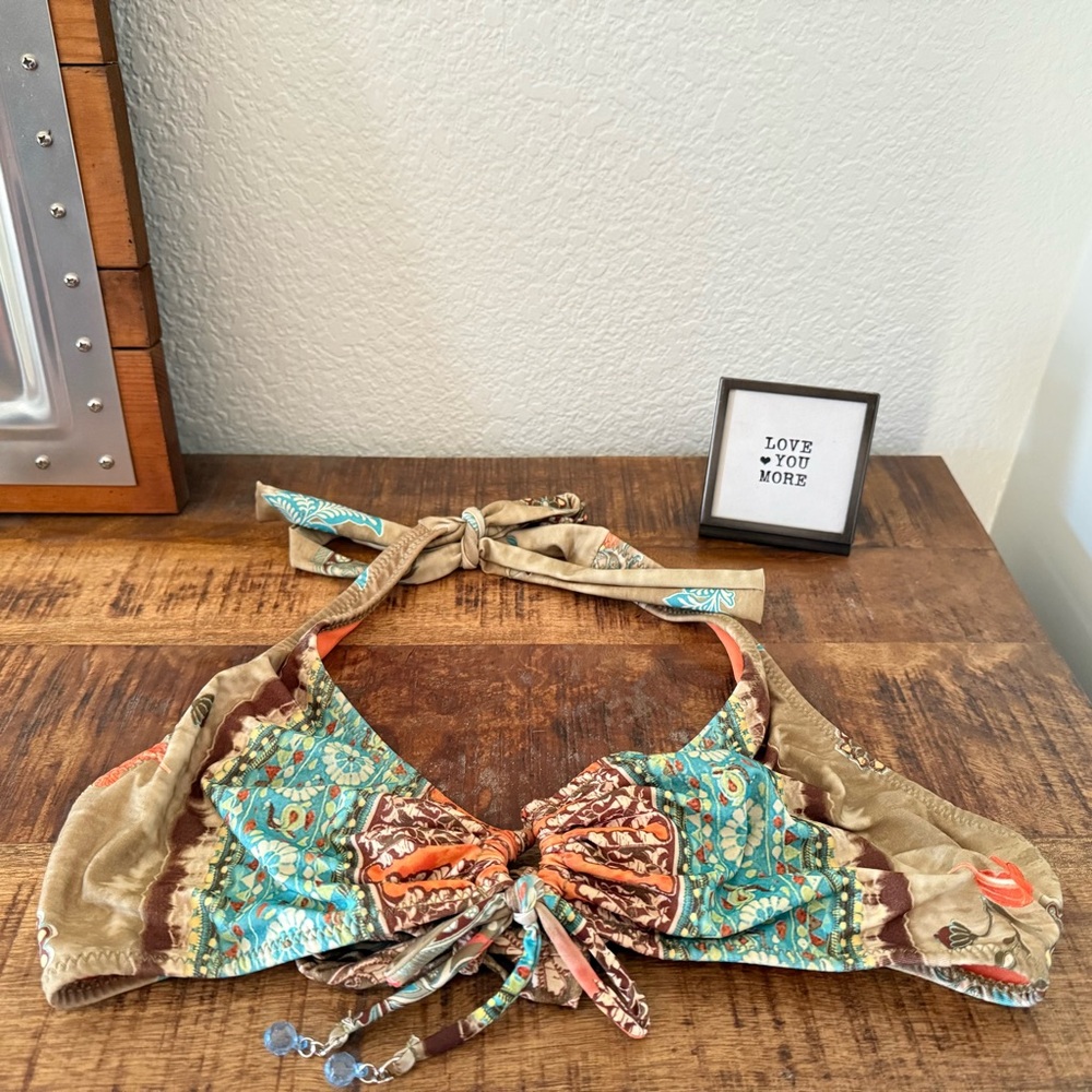 Endless Rose Orange Bikini Top and Bottom